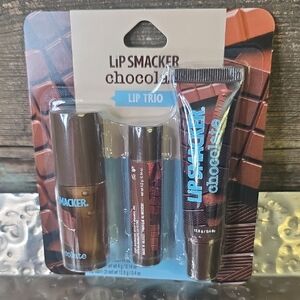 Lip Smacker Chocolate Lip Trio - Brown Chocolate Shades, NEW
